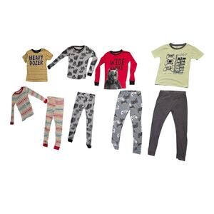 Boys 9 Piece Pajama Bundle Size 8